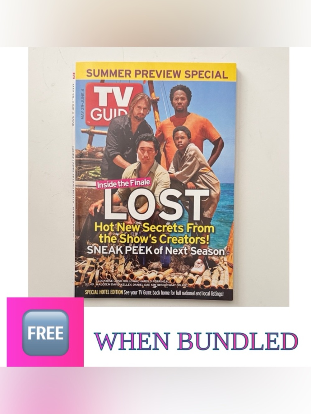 🆓 When Bundled TV Guide 5/29 -6/4/2005 Preview Special & Inside LOST Finale